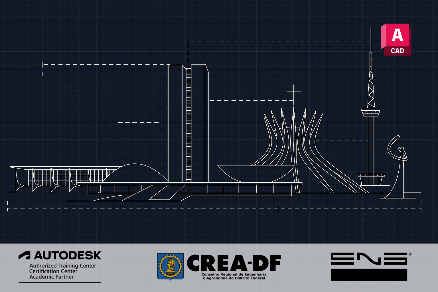 Autodesk AutoCAD 2D -  PRESENCIAL  em Brasília/DF